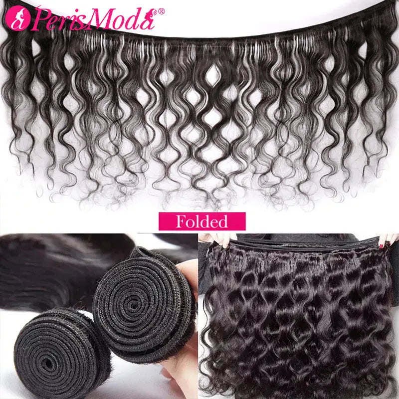 PerisModa Body Wave Bundles Human Hair Brazilian Virgin Hair Raw Hair Extensions